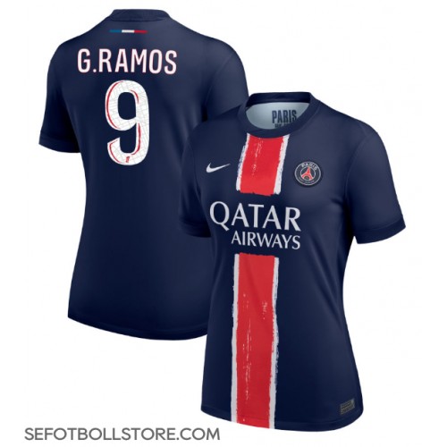 Paris Saint-Germain Goncalo Ramos #9 Replika Hemmatröja Dam 2024-25 Kortärmad